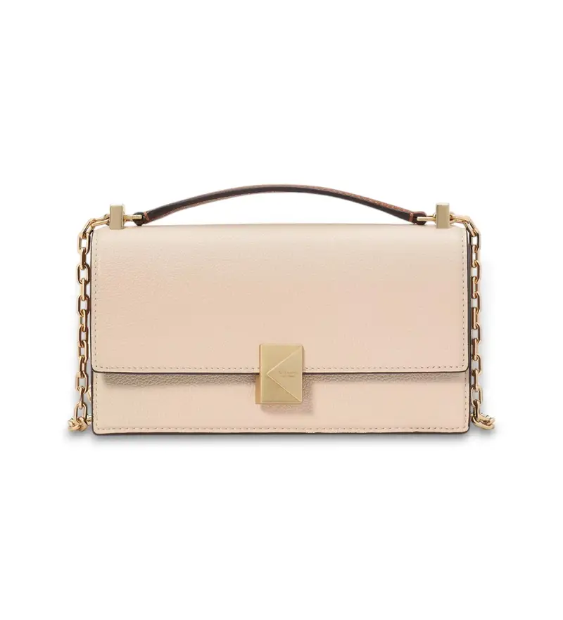 per donna KJ690 Mini Borsa a Catena Beige (OSFA), Casual, Pelle