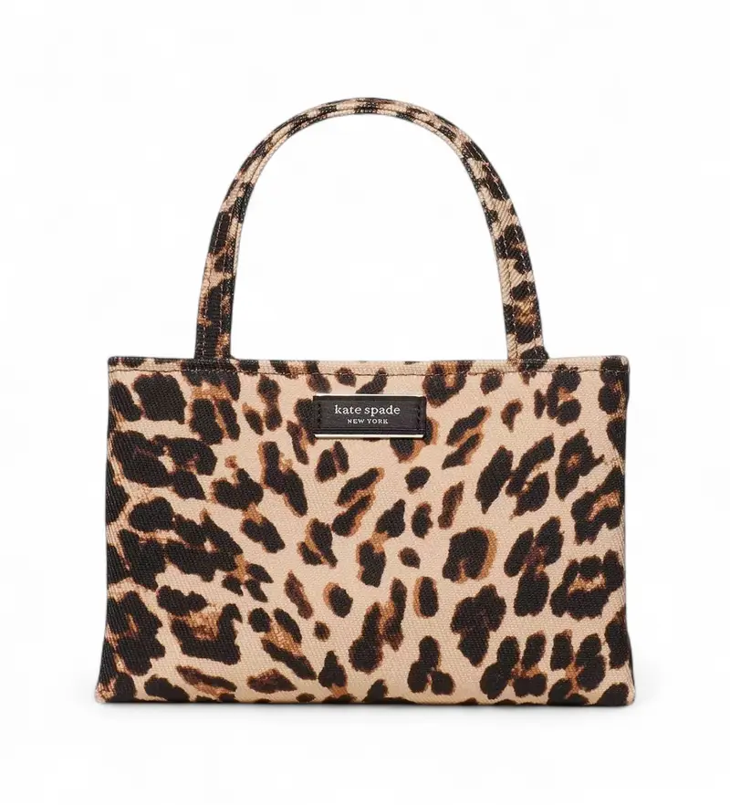 per donna KM247 Borsa Mini Sam Icon beige (OSFA), Casual, Animal Print, Tela