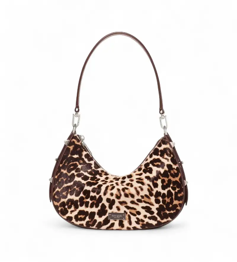 per donna KN018 Borsa beige Lov Downtown (OSFA), Casual, Animal Print, Pelle