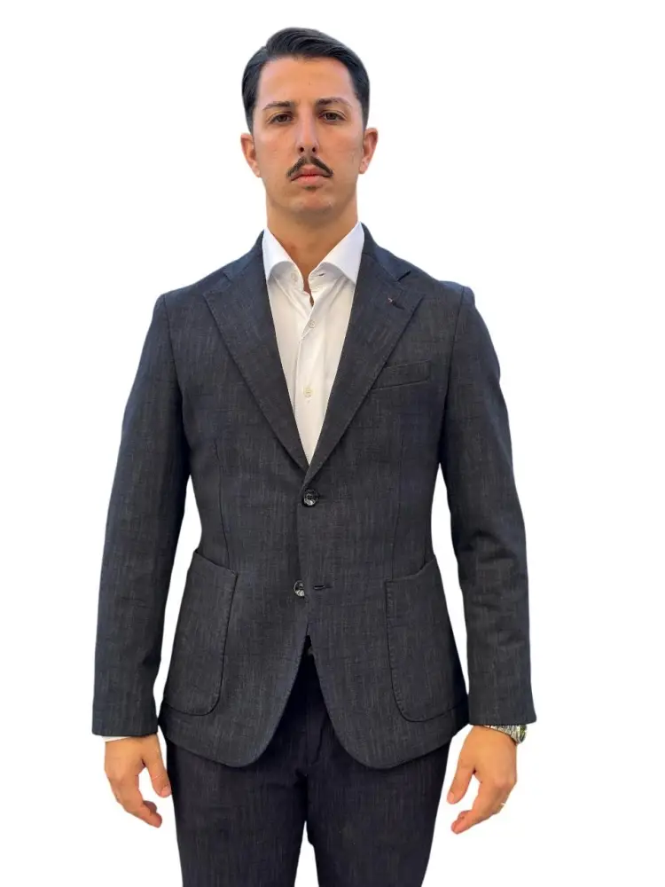 giacca blu navy uomo classica