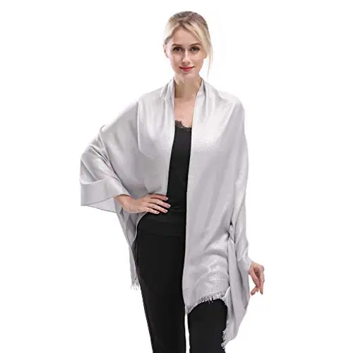 KAVINGKALY Pashmina scialli e involucri per matrimonio da donna, morbidi e grandi, sciarpe lunghe per la sera miniatura 3