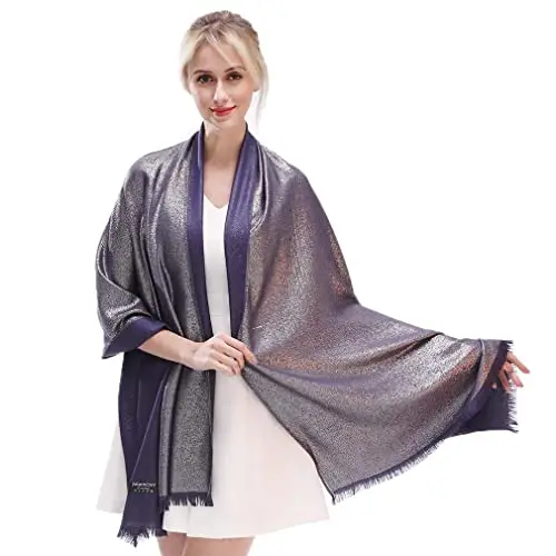 KAVINGKALY Sciarpa da Donna in Morbida Stoffa Avvolgente con Scialle Avvolgente in Pashmina per Matrimoni di miniatura 3