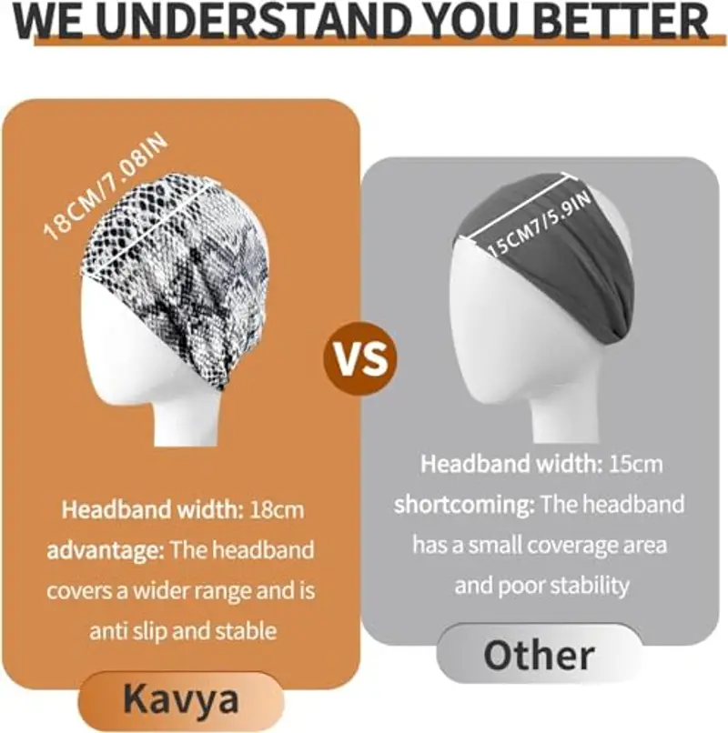 Kavya Fasce per capelli Donna Nero 1603744 miniatura 2