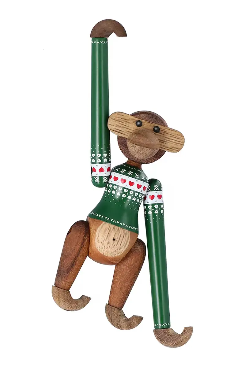 figurina decorativa Monkey Christmas Jumper 9, 5 cm Multicolore miniatura 2