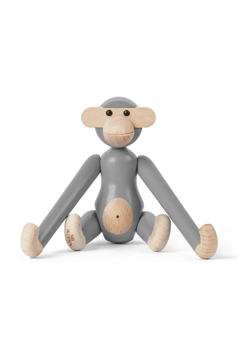 figurina decorativa Monkey Mini 9,5 cm colore grigio