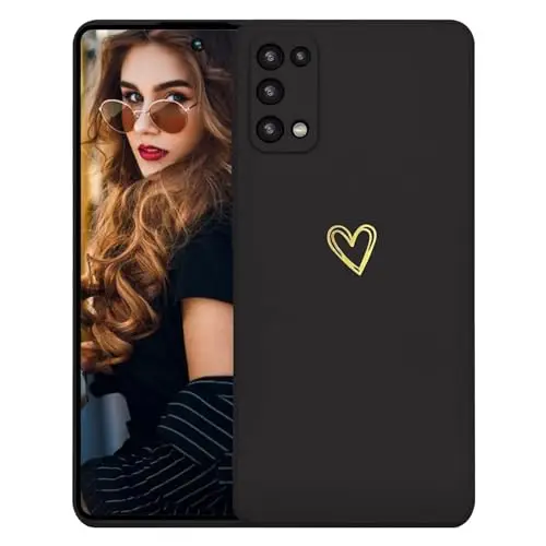 Kaywzo Cover per Realme 7 5G,Custodia in Silicone TPU Liscio di Morbido con Modello Cardiaco,Design