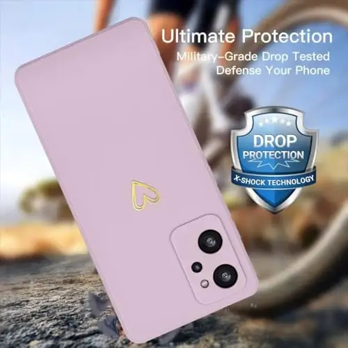 Kaywzo Cover per Realme 9i, Custodia in Silicone TPU Liscio di Morbido con Modello Cardiaco, Design miniatura 2
