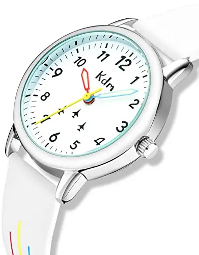 KDM Orologio per l'Apprendimento del Tempo Impermeabile da Polso per Ragazzi e Ragazze, Educativo Analogico al Quarzo miniatura 3