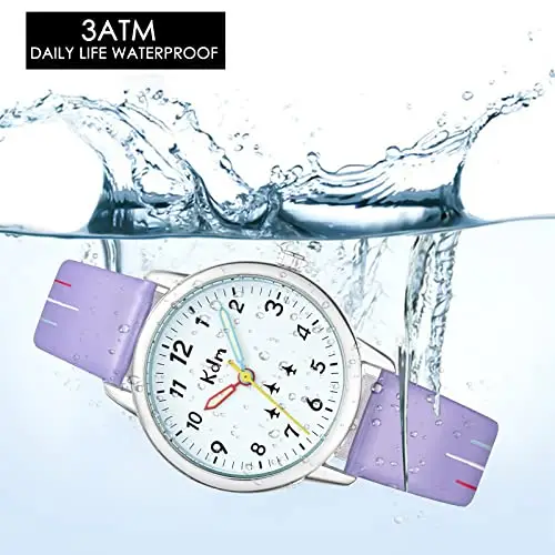 KDM Orologio per l'Apprendimento del Tempo Impermeabile, Orologio da Polso per Ragazzi e Ragazze, Educativo Analogico miniatura 3