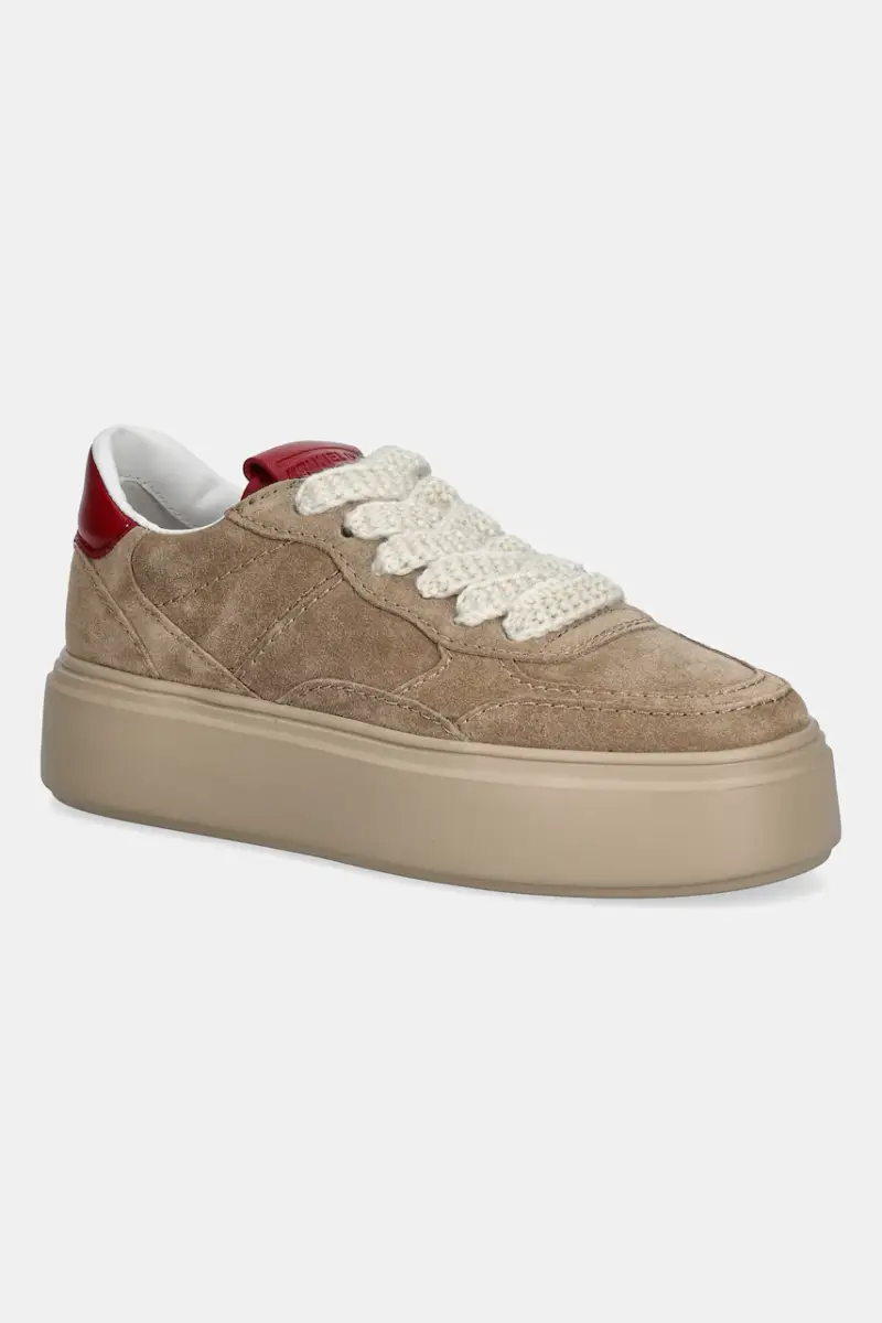 sneakers in camoscio Cool donna colore beige 61-26390.613