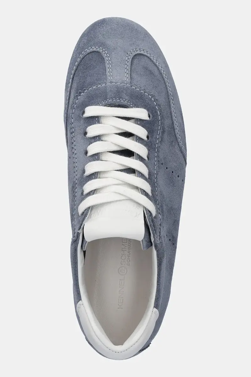 sneakers in camoscio Drop donna colore blu 51-15300 miniatura 4