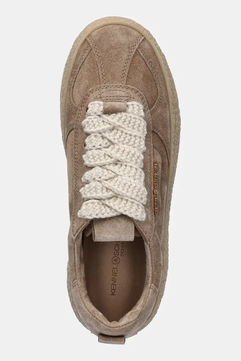 sneakers in camoscio Pit colore beige 61-14710.666 miniatura 4