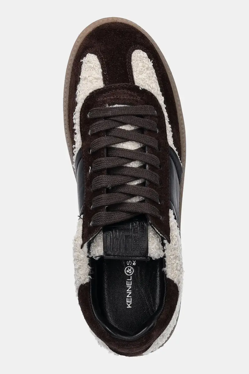 sneakers in camoscio Pop donna colore marrone 61-22670.678 miniatura 4