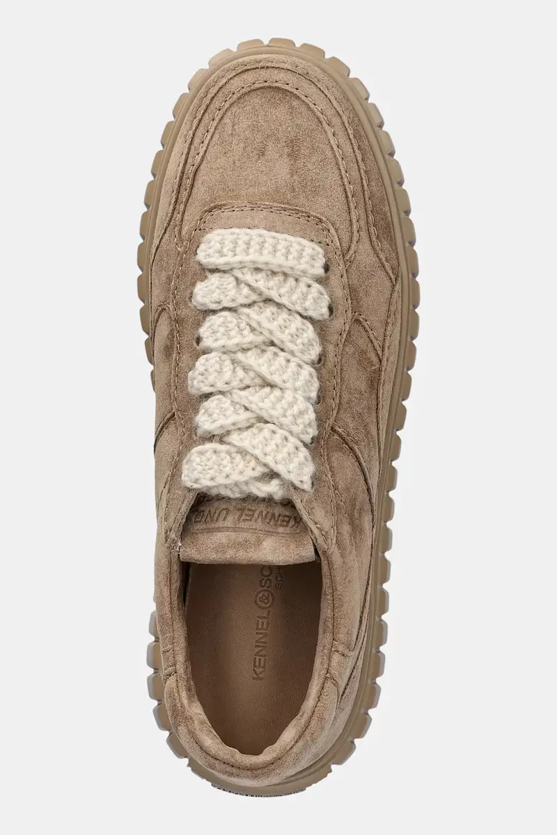 sneakers in camoscio Zap donna colore beige 61-25830.666 miniatura 4