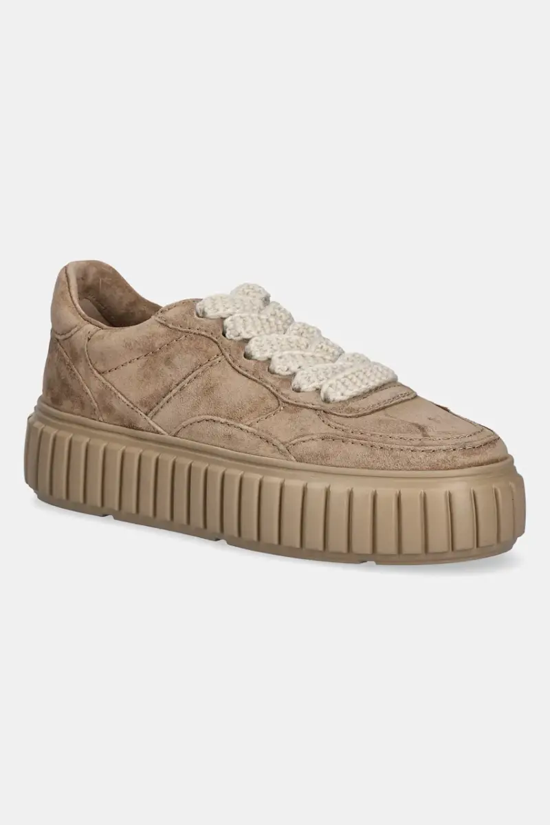 sneakers in camoscio Zap donna colore beige 61-25830.666
