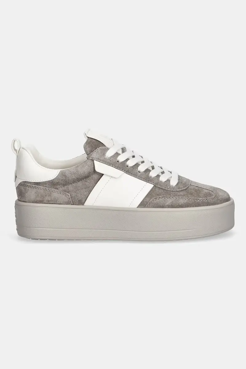 sneakers in pelle Bang donna colore grigio 61-24800.653 miniatura 2