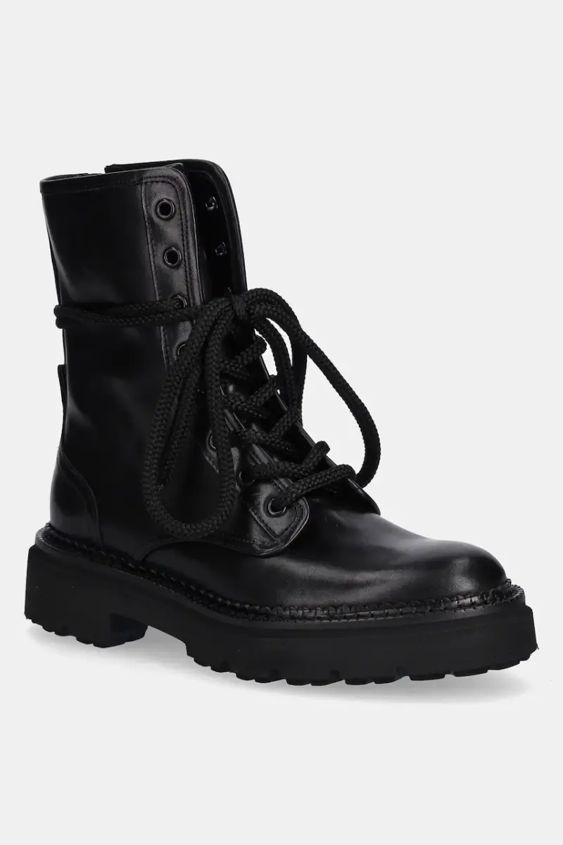 stivaletti alla caviglia in pelle Jacy donna colore nero 61-38140.420