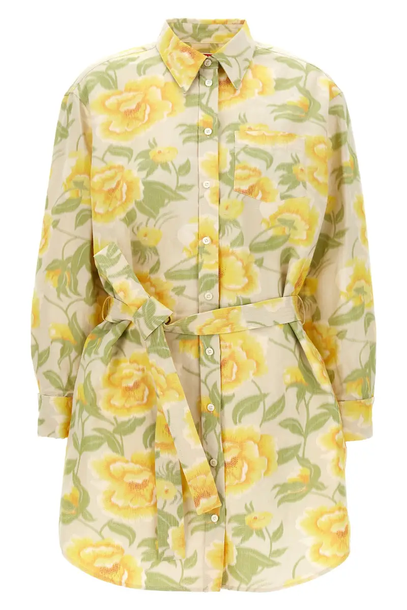 Abito Peonies Kimono Sleeve Multi