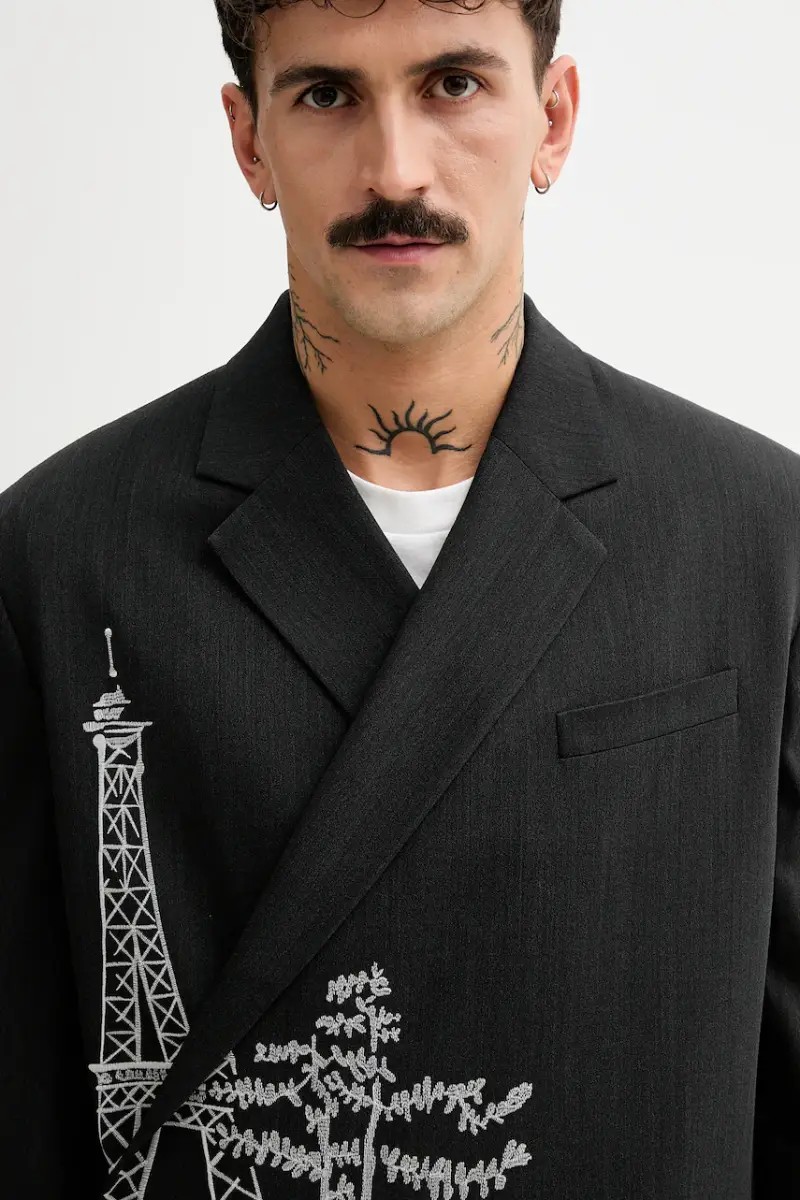 Kenzo Blazer Nero 3973253 miniatura 4