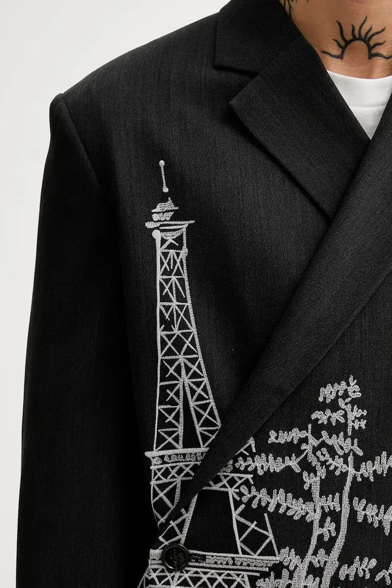 Kenzo Blazer Nero 3973253 miniatura 5