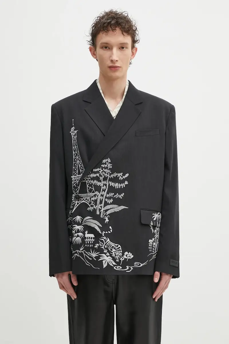 Kenzo Blazer Uomo Nero 2256030