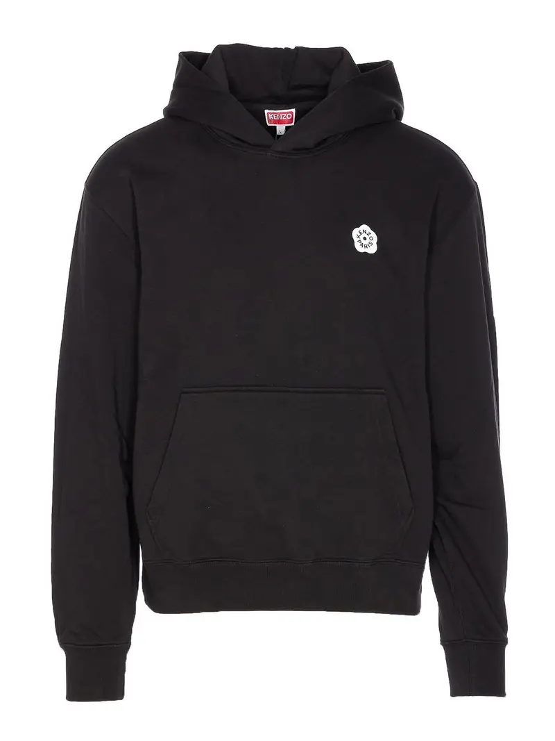 Boke fiore 20 felpa con cappuccio Nero