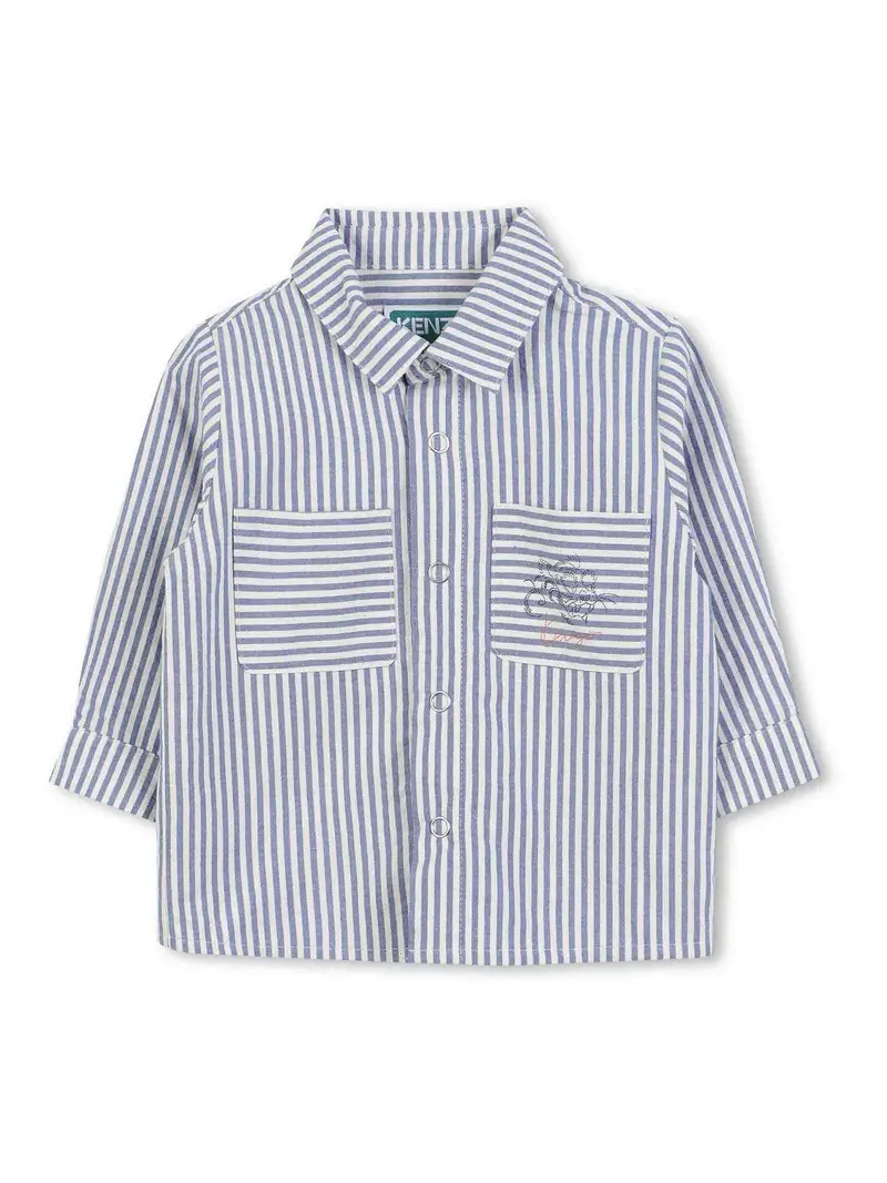 Camicia A Righe Blu