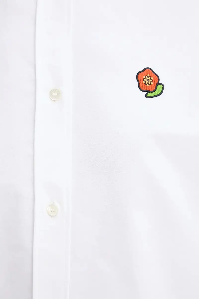 camicia in cotone Bianco miniatura 5
