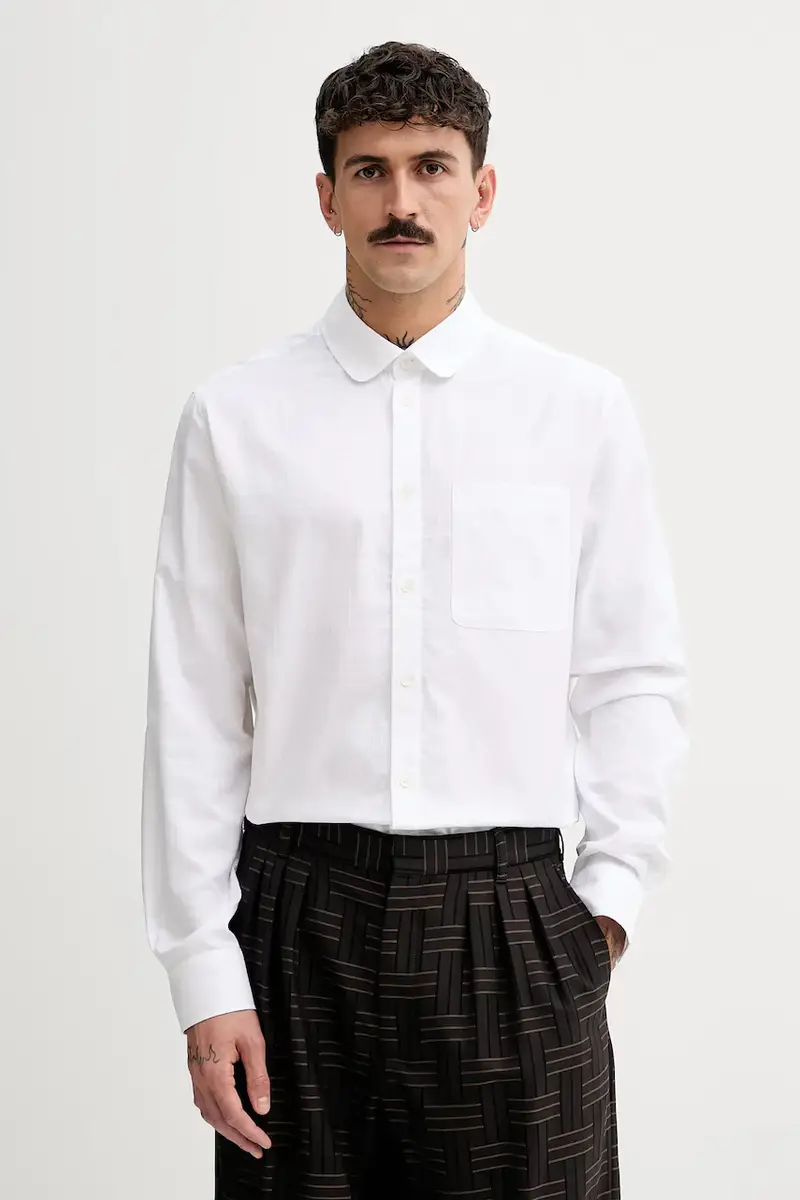 camicia in cotone Bianco