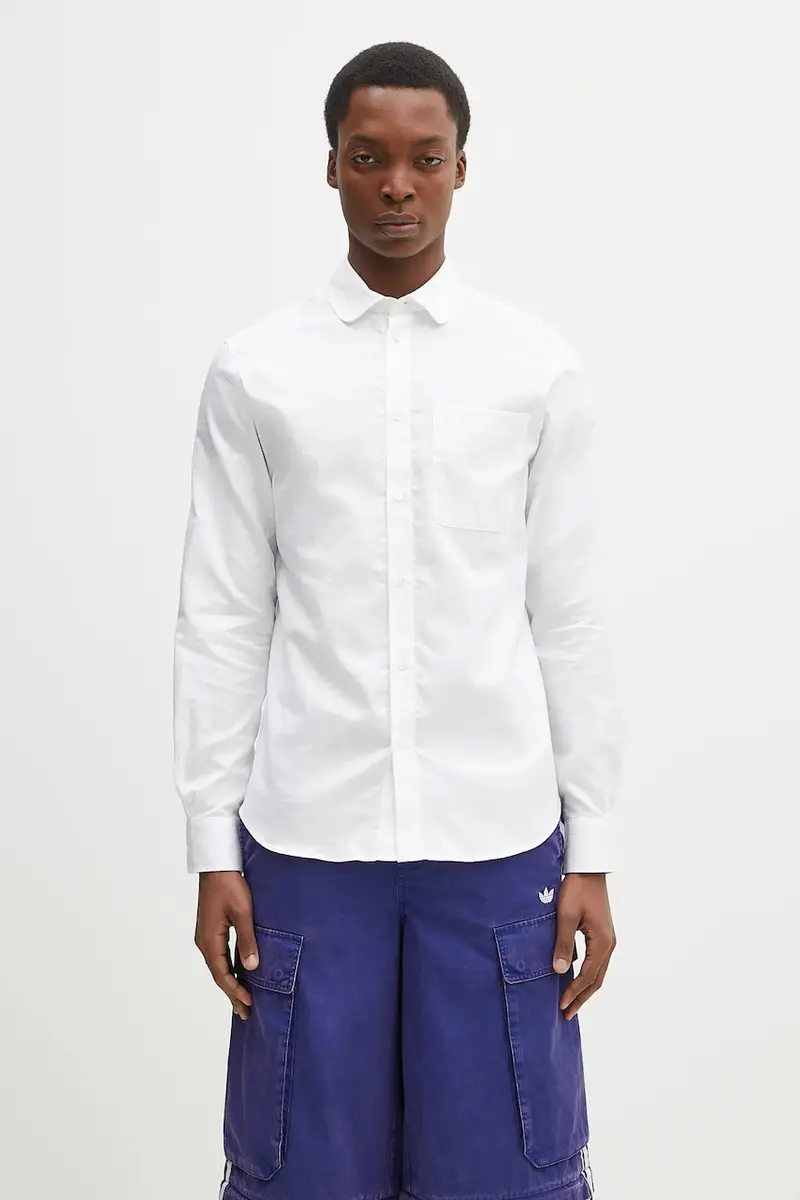 camicia in cotone uomo colore bianco FF55CH2029JA.01