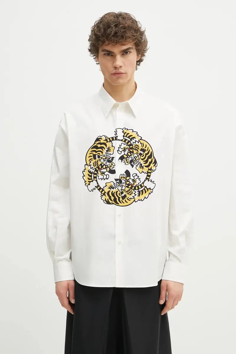 camicia in cotone uomo colore bianco FF55CH4309P2.01