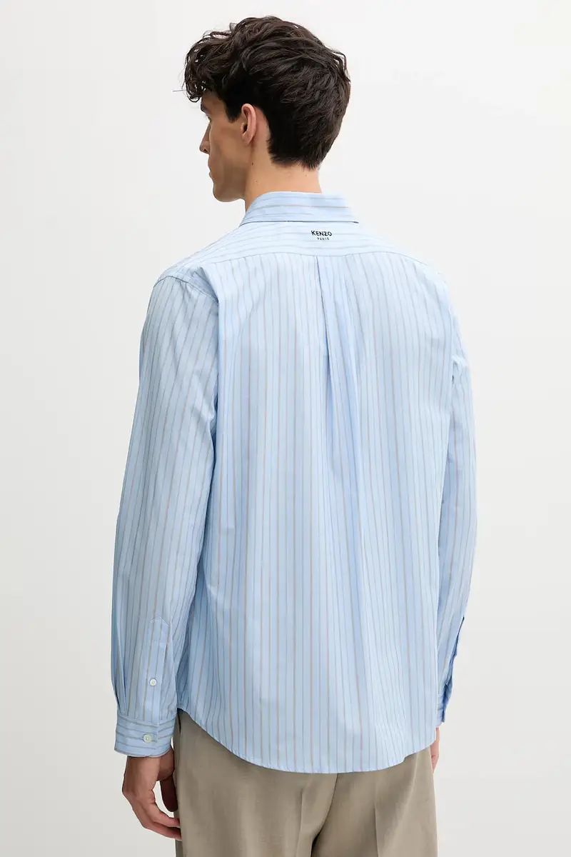 camicia in cotone uomo colore blu FF65CH4109LD miniatura 3