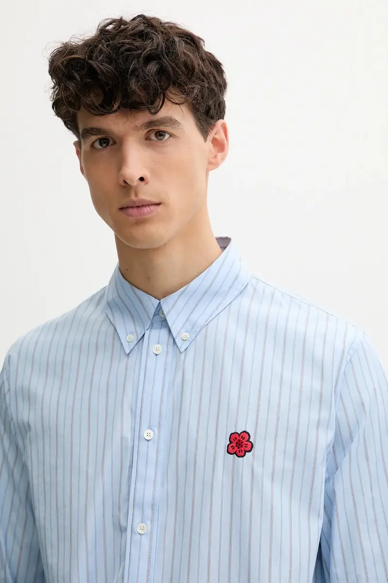 camicia in cotone uomo colore blu FF65CH4109LD miniatura 4