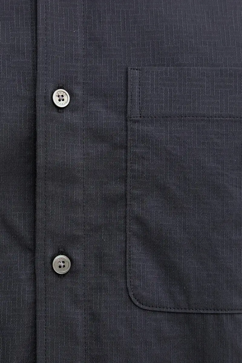 camicia in cotone uomo colore blu navy FF65CH2029IC miniatura 5