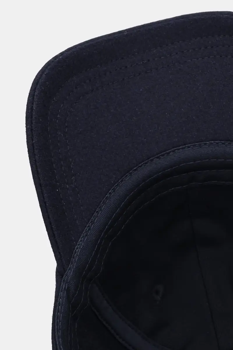 cappello con visiera in cotone colore blu navy FF68AC801F43 miniatura 4