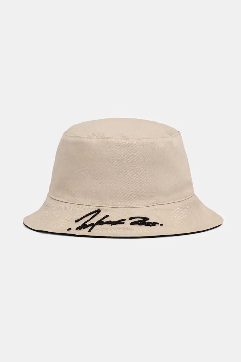 cappello in cotone reversibile colore nero FF68AC304F44 miniatura 2