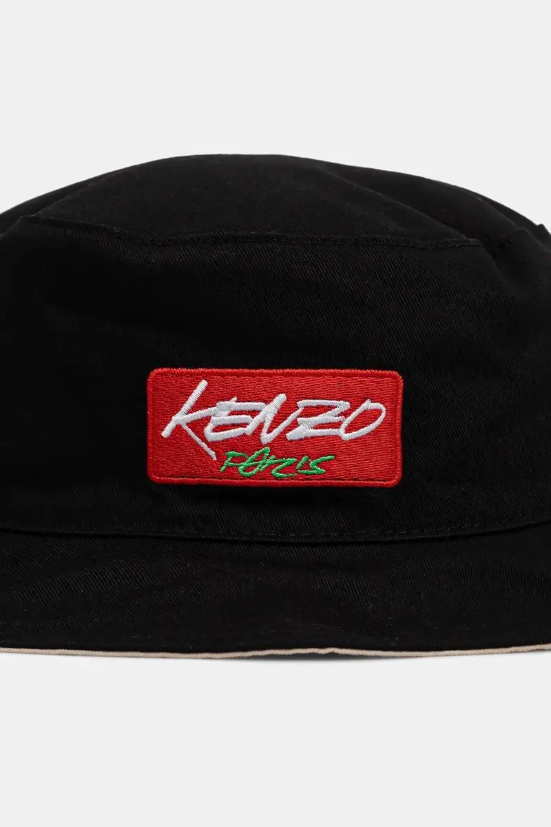 cappello in cotone reversibile colore nero FF68AC304F44 miniatura 4