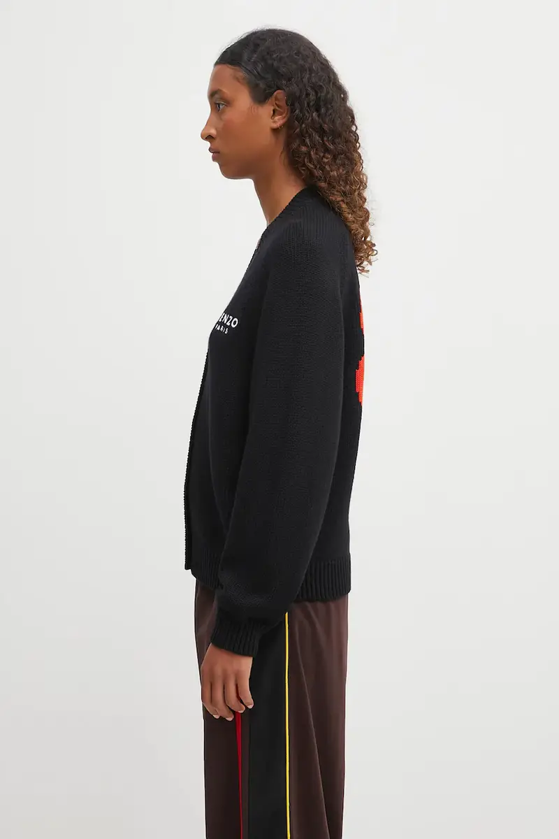 Kenzo Cardigan Donna Nero 2471104 miniatura 2