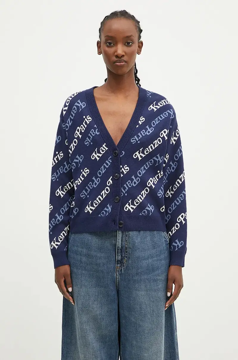 cardigan con aggiunta di lana by Verdy Cardigan colore blu navy FE52CA4603CB.77