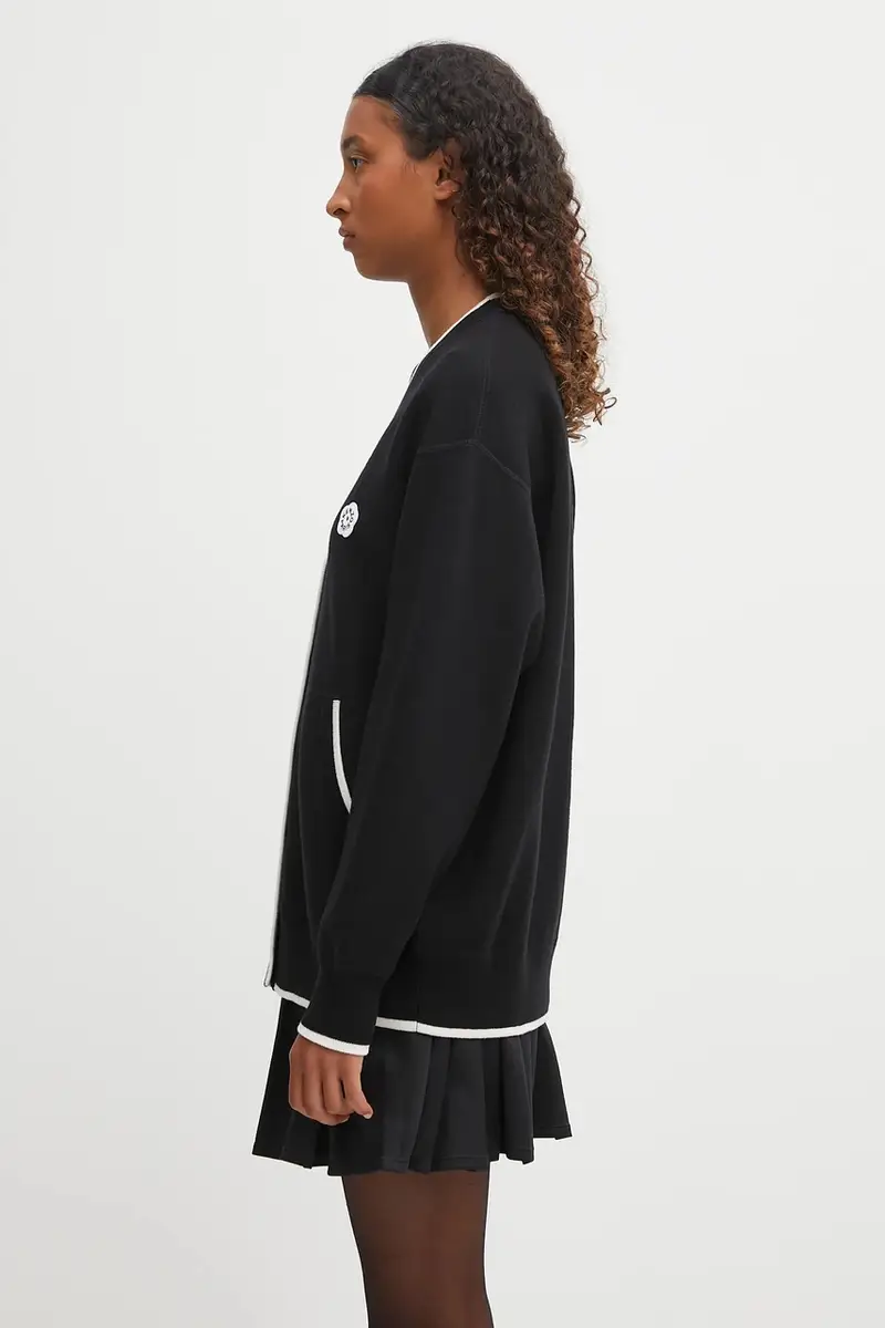 cardigan con lana Rws Boke Flower 2.0. Mid Cardigan colore nero FF62CA7103LF miniatura 2