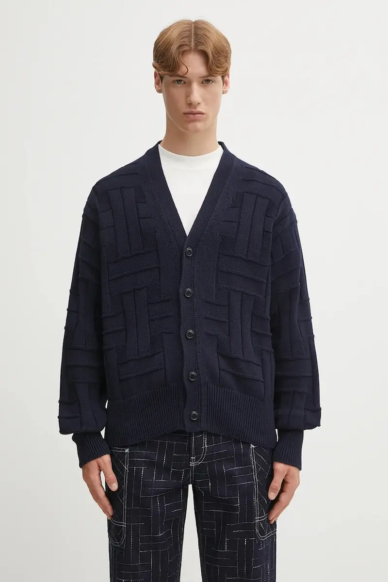 Kenzo Cardigan Uomo Blu 2247815