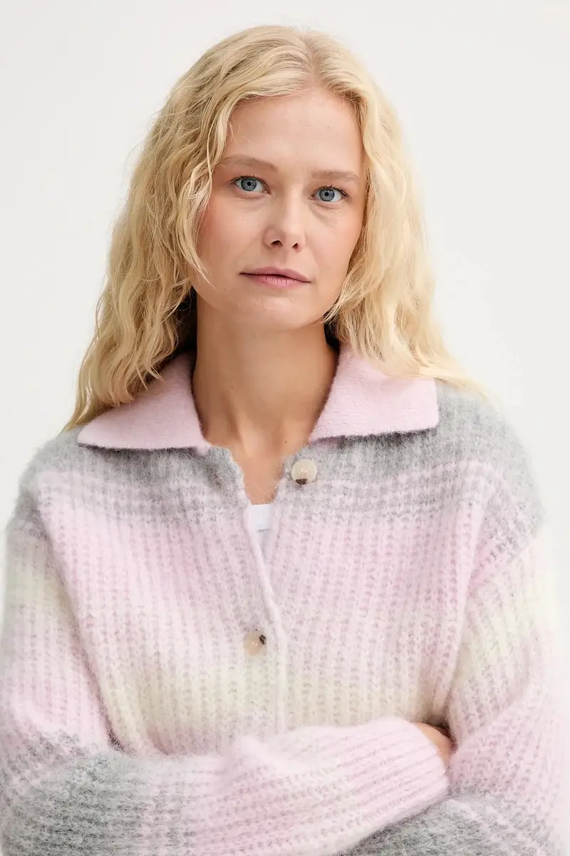 Kenzo Cardigan Donna Rosa 3848343 miniatura 4