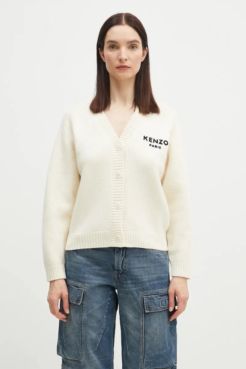 Kenzo Cardigan Donna Beige 2242066