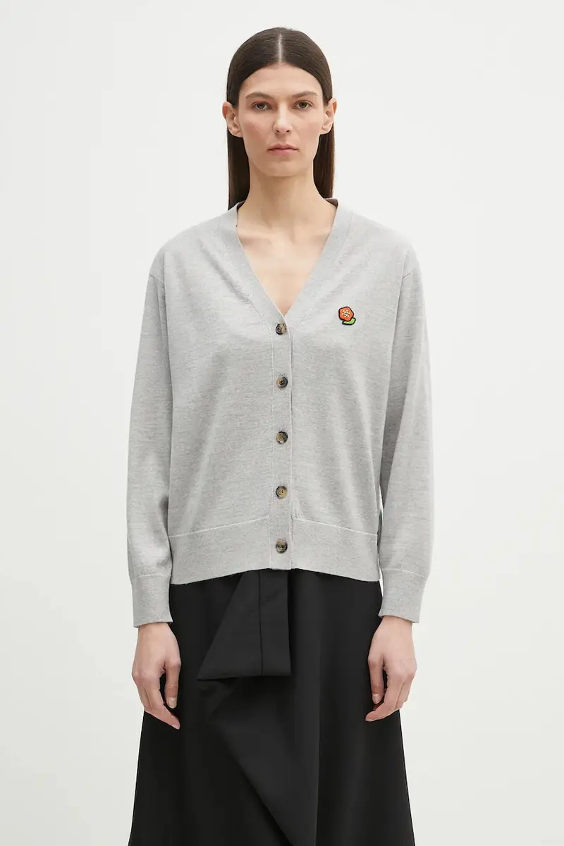 Kenzo Cardigan Donna Grigio 2249681