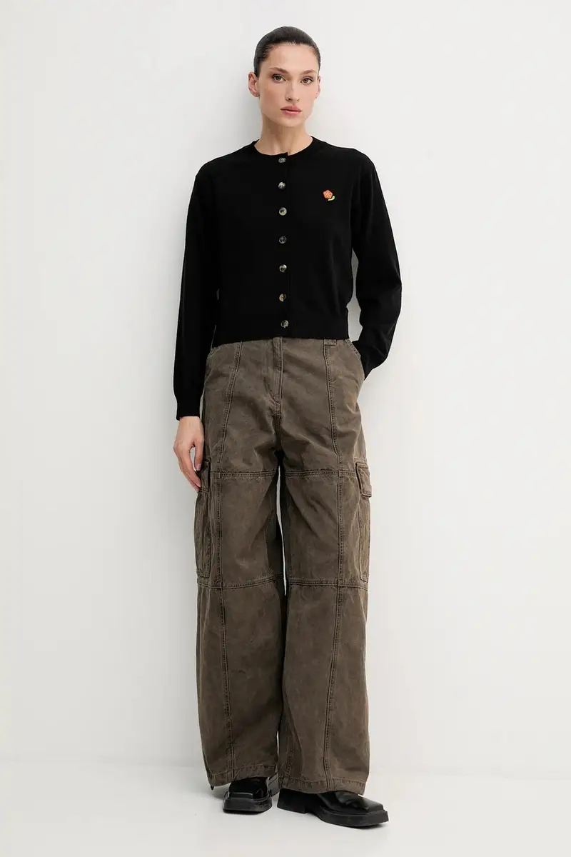 Kenzo Cardigan Nero 3973259 miniatura 2