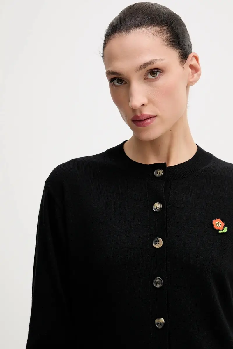 Kenzo Cardigan Nero 3973259 miniatura 4