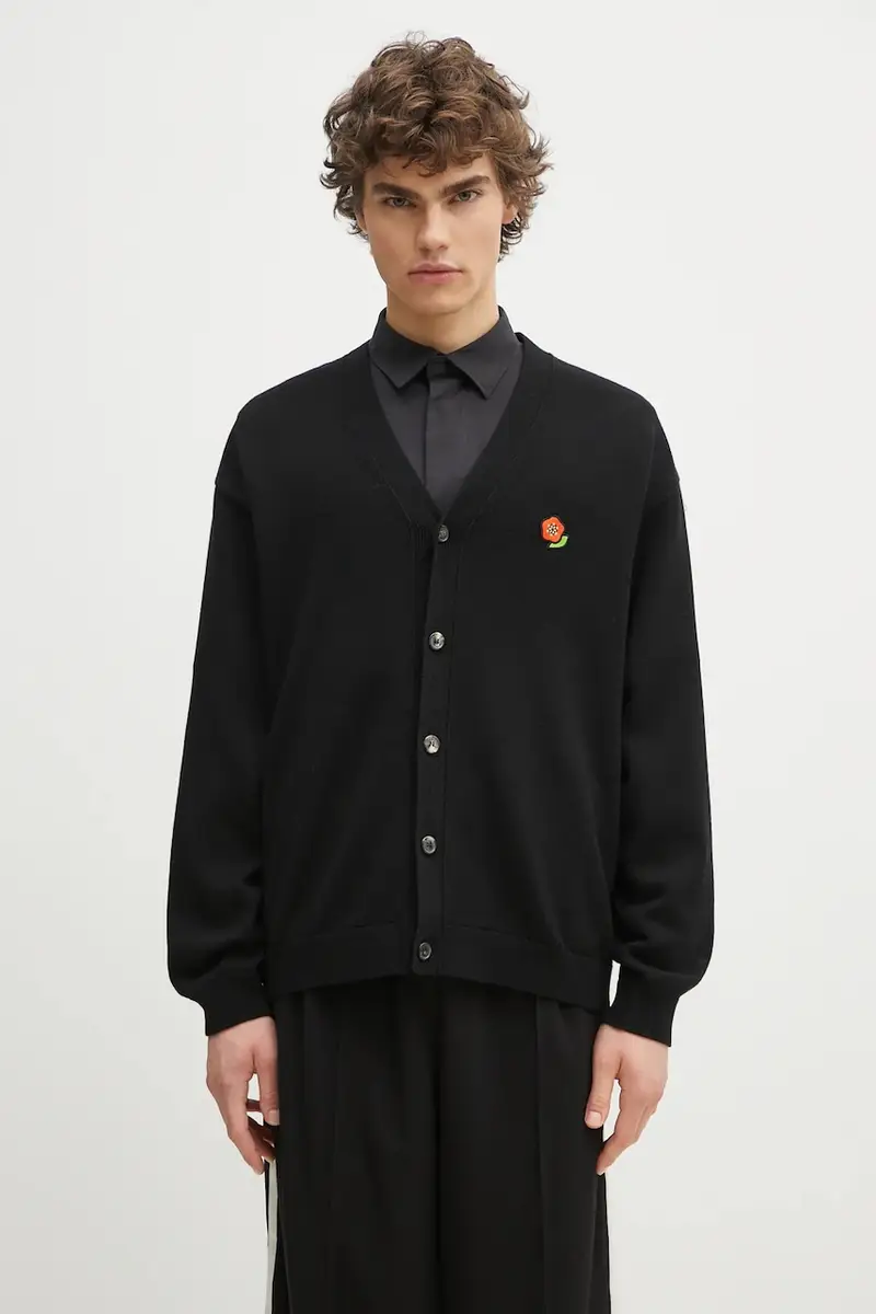 Kenzo Cardigan Uomo Nero 2255846