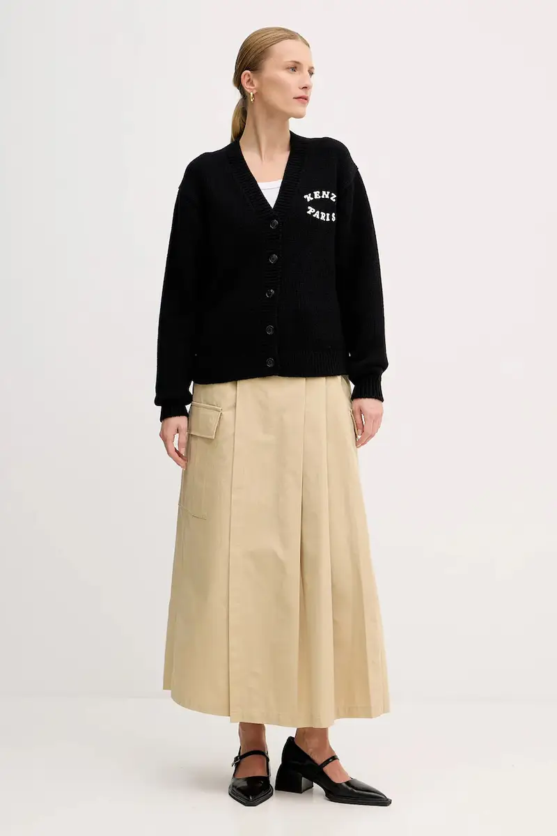 Kenzo Cardigan Donna Nero 3846941 miniatura 2