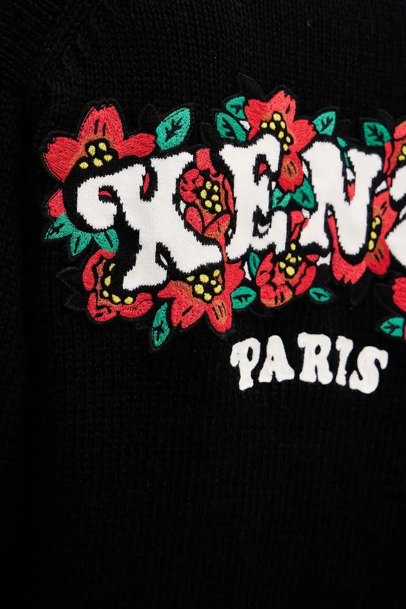 Kenzo Cardigan Donna Nero 3846941 miniatura 5