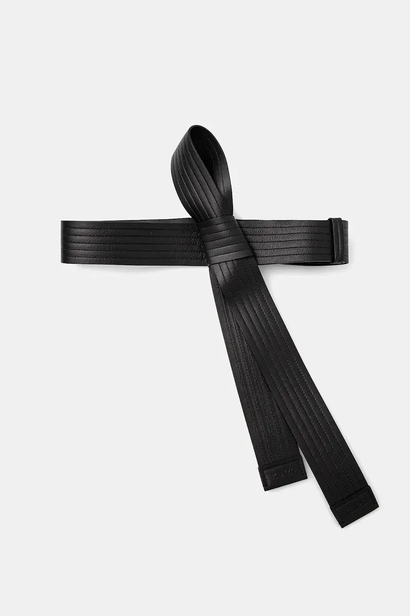 cintura in pelle 45 mm Judo Belt donna colore nero FE68CE045L06.99